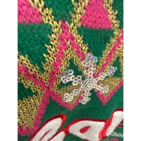 Ugly Christmas Sweater Santa Baby Days Size XL - Picture 3 of 5